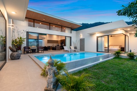 Villa at night